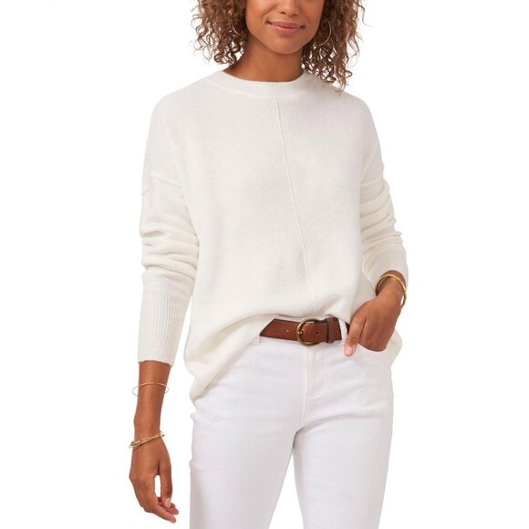 Vince Camuto Sweaters - NWT Vince Camuto Womens Plus Size Crewneck Sweater 9251219 1X Antique White